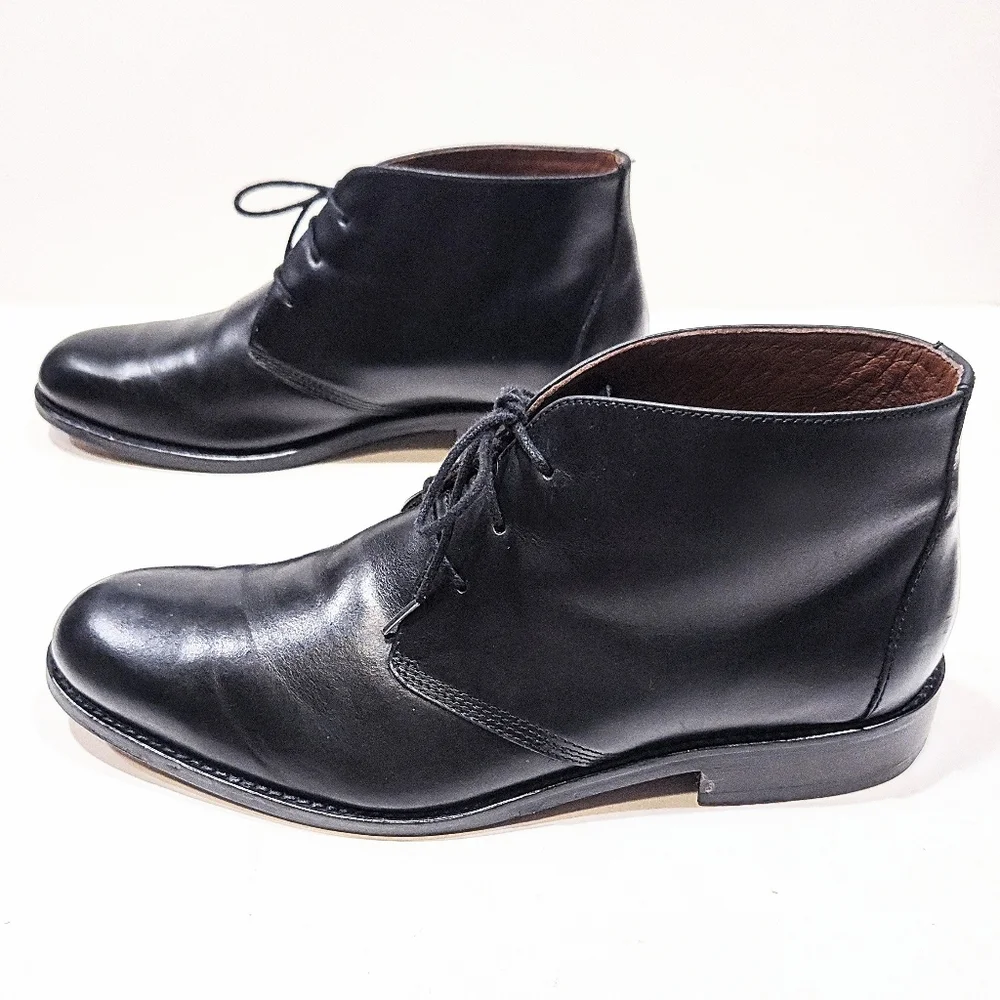 Johnston & Murphy XC4 Waterproof Chukka Boots Mens 9.5M Black Leather 15-1837